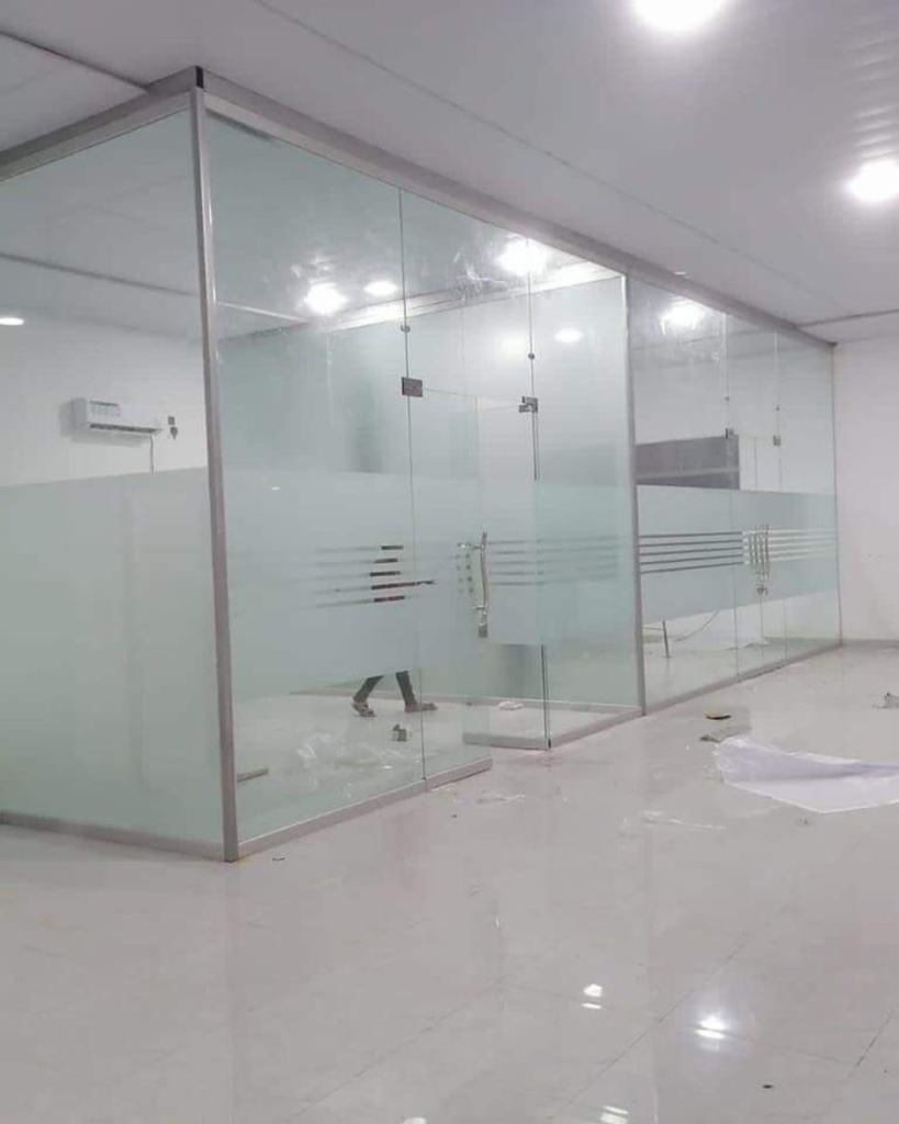 Glass Partition work
