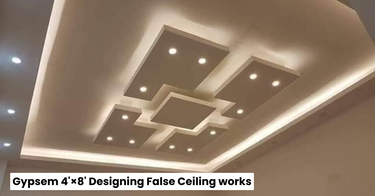 Gypsem 4’×8′ Designing False Ceiling