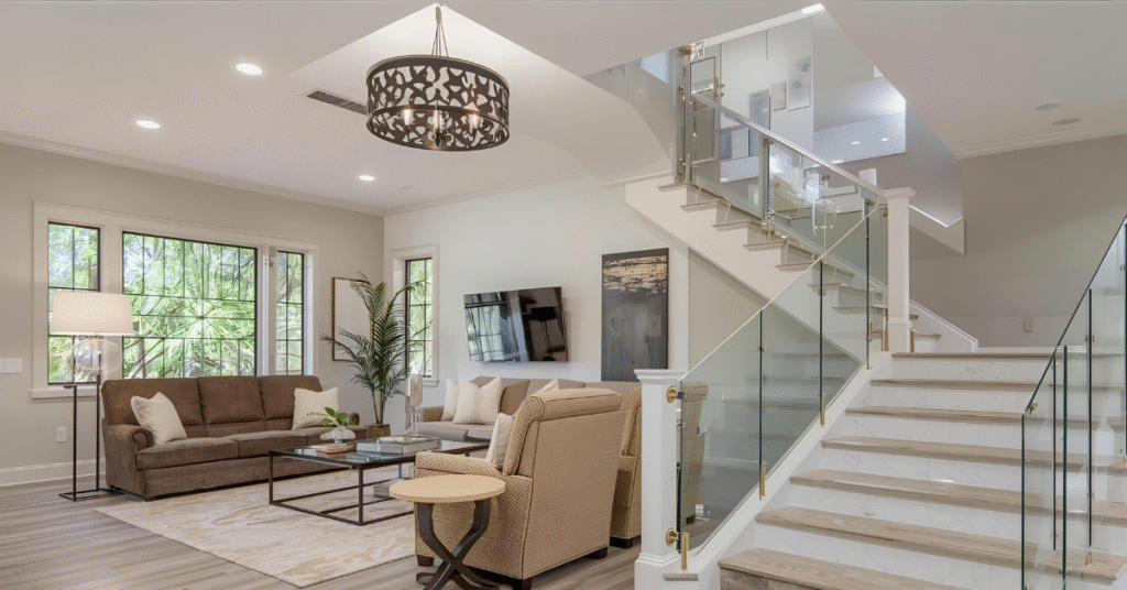 tempered glass railing
