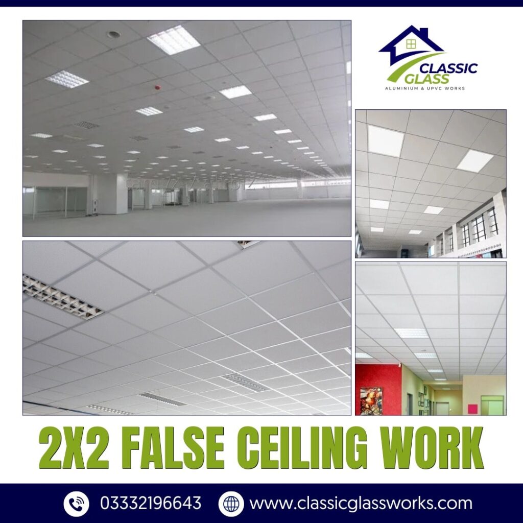 advantages of 2x2 false ceilings