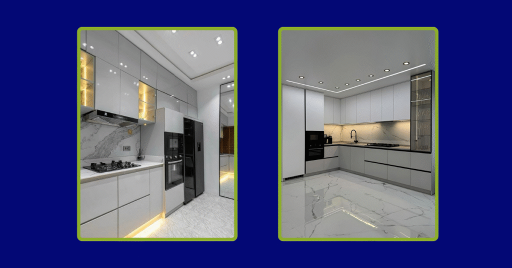 aluminium kitchen cabinet installation