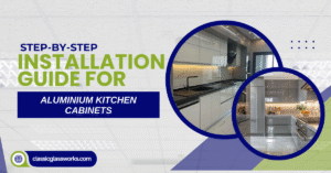 aluminium kitchen cabinet installation