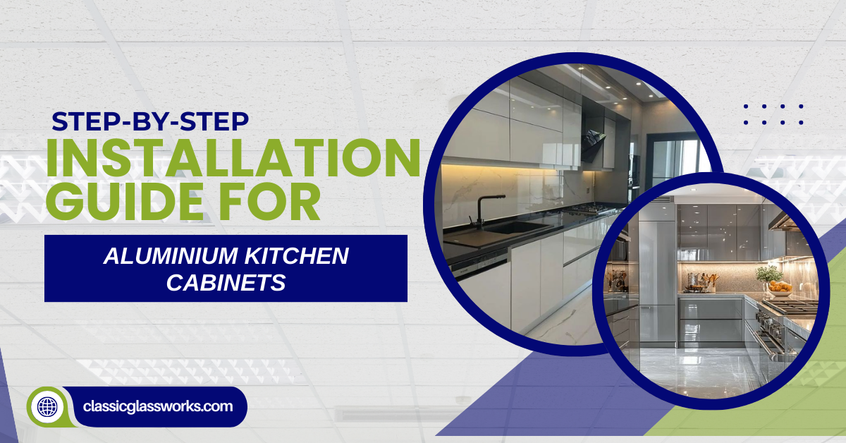 aluminium kitchen cabinet installation