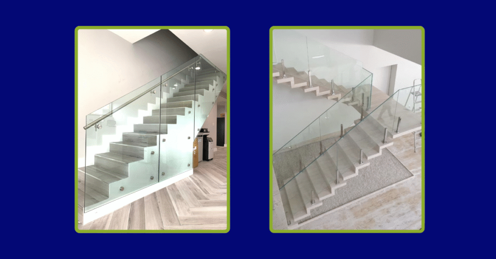 Glass stair railing benefits