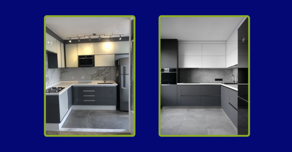 Fire resistant aluminium kitchens