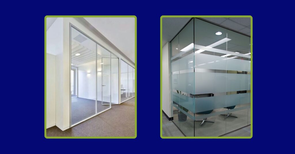 Dust-resistant office partitions