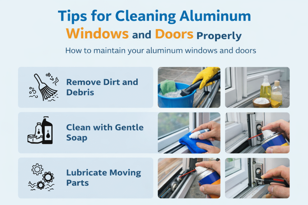 Cleaning Aluminum Windows and Doors Properly.
