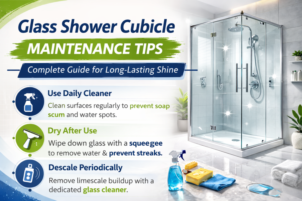 Glass shower cleaning guide